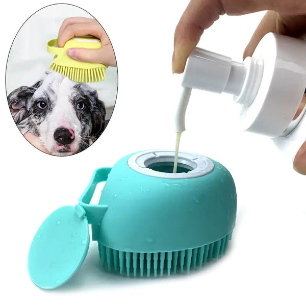 Puppy Bath Massage Gloves | Rowkoly
